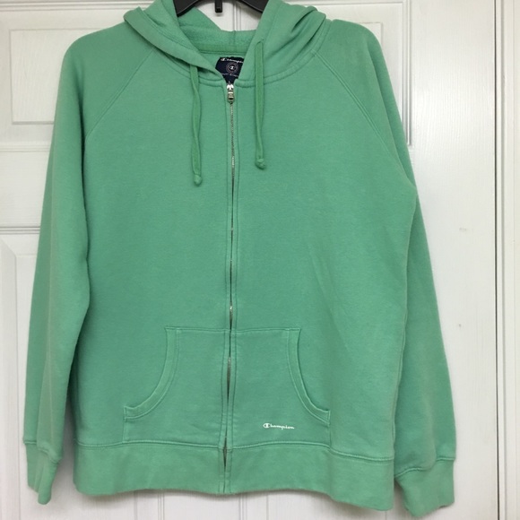 green champion zip up